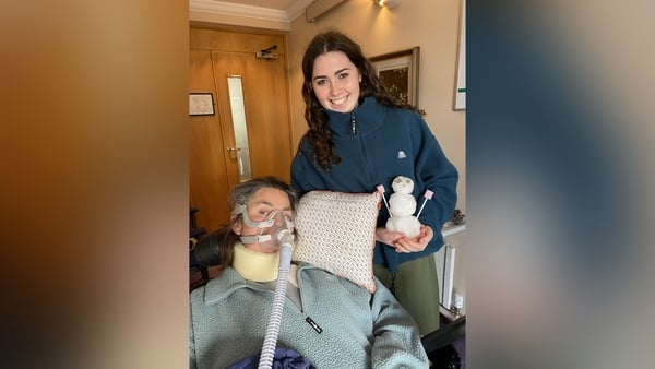 Leaving Cert student Caoimhe Graham is pictured with her mother Susan Fulham