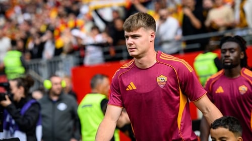 Evan Ferguson has been the first Irish player to pull on a Roma shirt