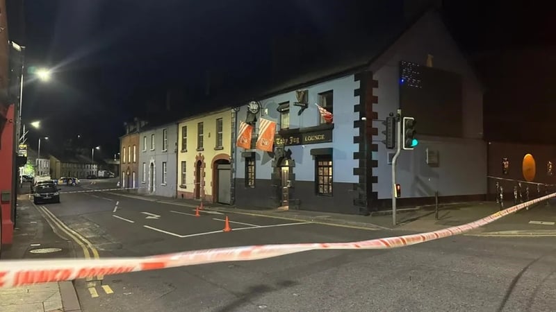 The incident occurred outside a pub in Armagh on Monday evening