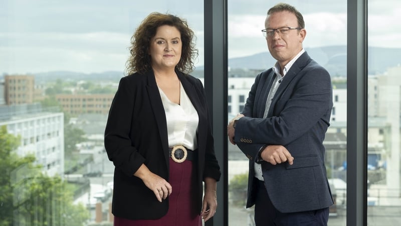 Niamh Collins, Director of the Guinness Enterprise Centre, and Rory McEvoy, the CEO and founder of QuizWizards
