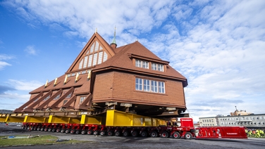 Historic Swedish church begins slow move to new location