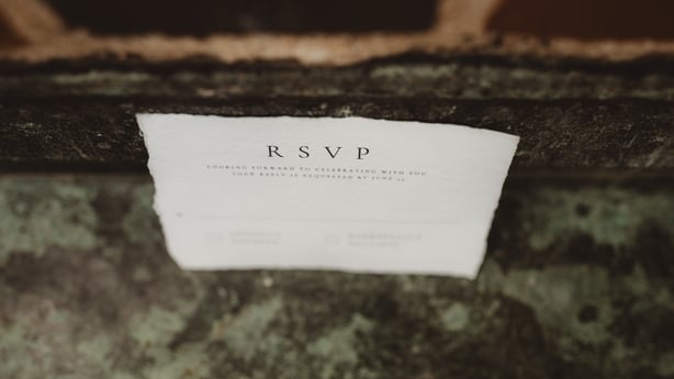 RSVP wedding invitation