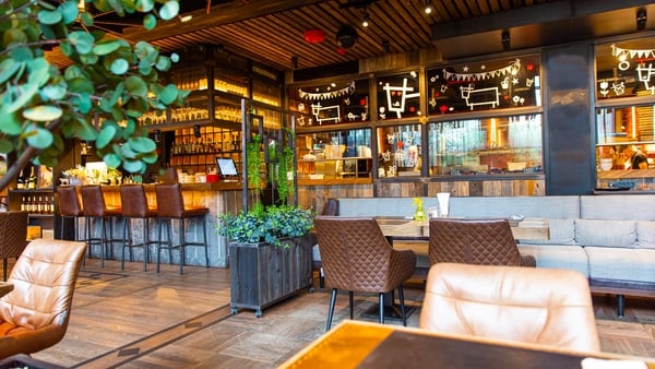 Interior of a modern restaurant