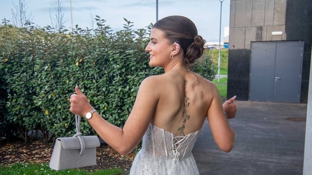 Laois Rose Kayelyn Cummins displays her rose tattoo