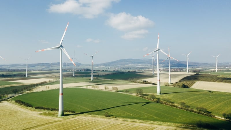 A row of wind turbines can become a target for fears about modernity, energy security or government control. (stock image) Photo: Getty Images