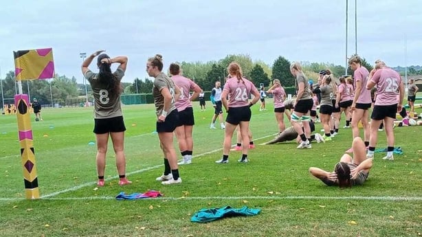 Ireland Women training Towcestrians Rugby Club