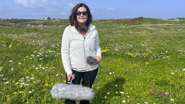 a person on an island