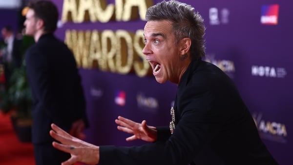 Robbie Williams attends the 2025 AACTA Awards Presented By Foxtel Group at HOTA (Home of the Arts) on 7 February, 2025 in Gold Coast, Australia