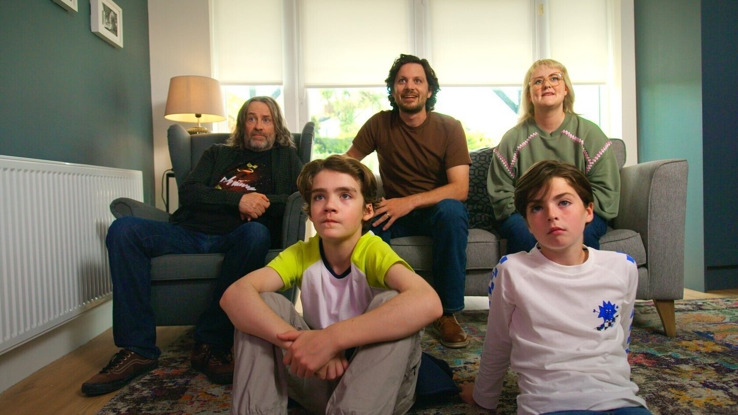 A candid shot of a blonde woman