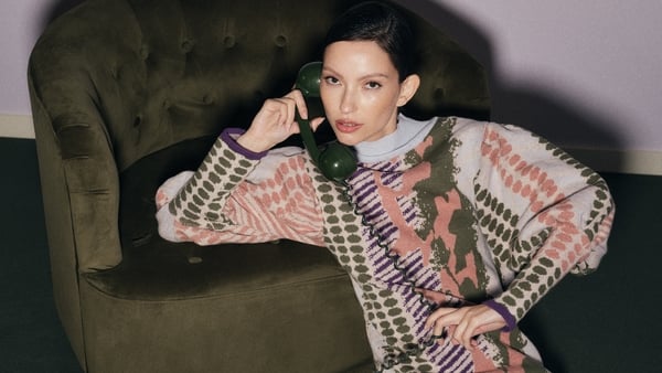 Model wearing Urban Aran dress