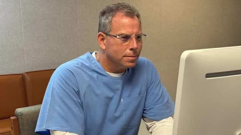 Erik Menendez appeared by video link from the San Diego prison where he and his brother are being held