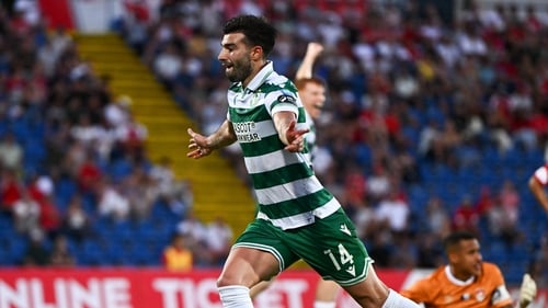 Danny Mandroiu celebrates the winning goal in the Azores