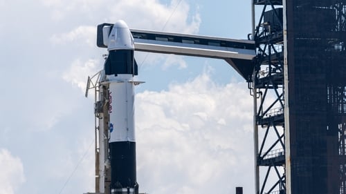 The rocket is due to launch at 5.50am Irish time, according to SpaceX, which said a backup window is available at the same time the following day (File image)