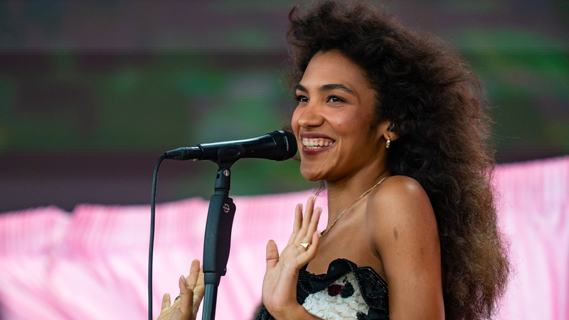 Olivia Dean performs onstage during BST Hyde Park at Hyde Park on 6 July, 2025 in London