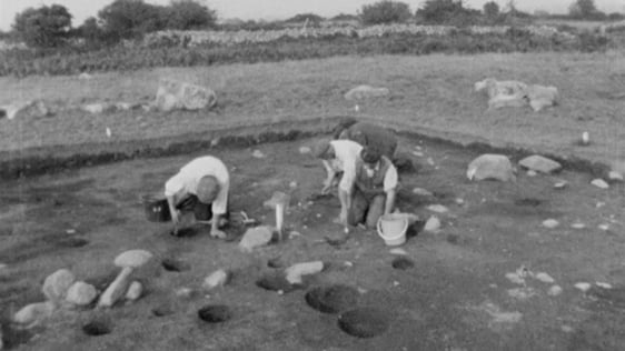 Excavations at the Rathgall Ringfort in Rath East, County Wicklow, 1970.