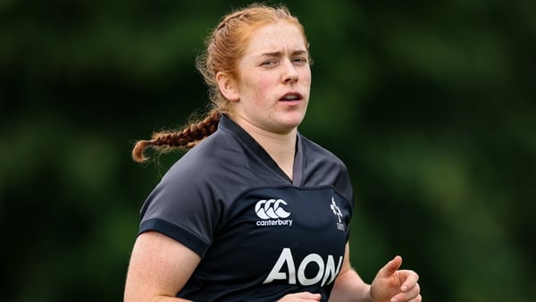 21 August 2025; Niamh O’Dowd during an Ireland Women's Rugby squad training session at Towcestrians Sports Club in Towcester, England. Photo by Harry Murphy/Sportsfile