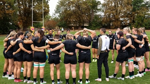 The Ireland squad have been preparing this week at Towcestrians Rugby Club near Northampton