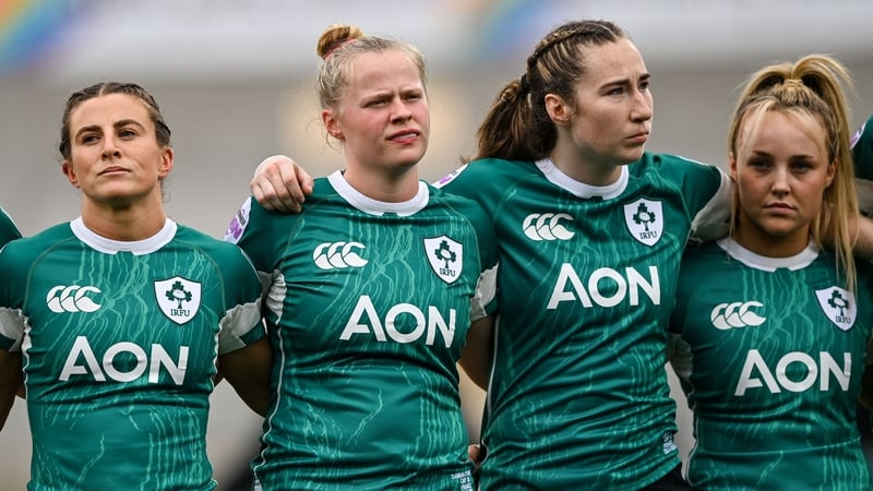 (L-R) Emily Lane, Dannah O'Brien, Eve Higgins and Aoife Dalton will all be playing at their first World Cup