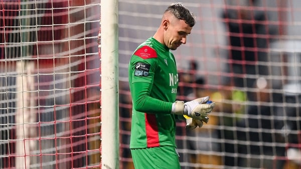 Drogheda United goalkeeper Luke Dennison