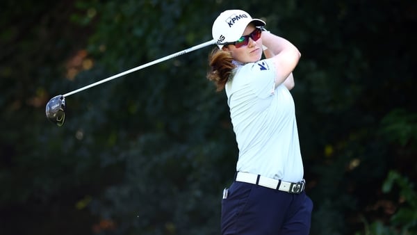 MISSISSAUGA, CANADA - AUGUST 22: Leona Maguire of Ireland hits her tee shot on the fifth hole during the second round of the CPKC Women's Open 2025 at Mississauga Golf and Country Club on August 22, 2025 in Mississauga, Canada. (Photo by Vaughn Ridley/Get