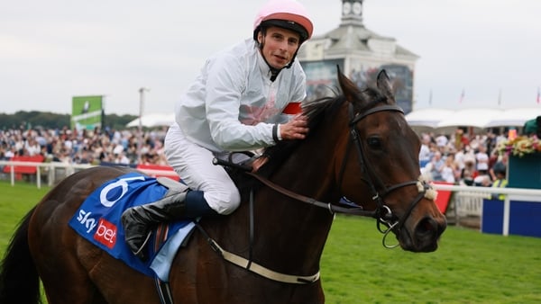 Jockey William Buick on Ethical Diamond after winning the Sky Bet Ebor Handicap