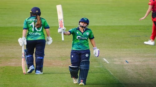 Amy Hunter hit a century
