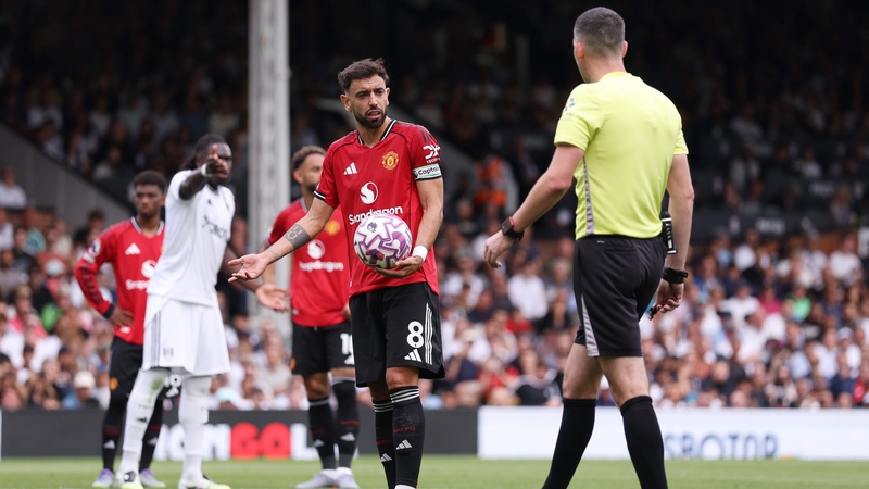 Bruno Fernandes says he was "triggered in the moment" by referee Chis Kavanagh's lack of apology