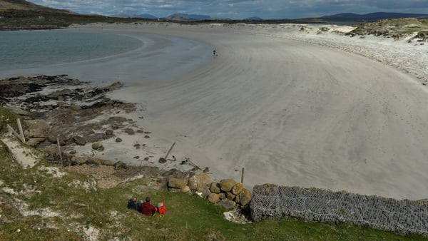 A general view of the beach of Cuan an Mhada in Co Galway