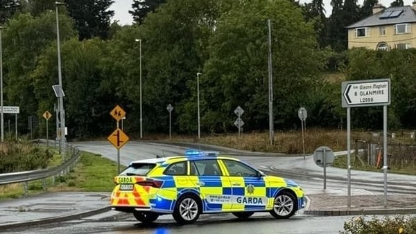 A garda car at the scene of a fatal road crash in Cork.