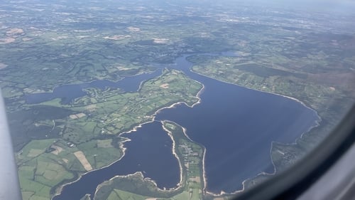 Blessington Lakes as seen from above, August 2025. Photo: Susan Hegarty