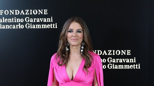 ROME, ITALY - MAY 24: Elizabeth Hurley attends the "Orizzonti | Rosso" Exhibition Opening Dinner at Palazzo Barberini on May 24, 2025 in Rome, Italy. (Photo by Elisabetta A. Villa/Getty Images)