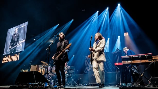 MILAN, ITALY - APRIL 20: Justin Currie and Iain Harvie of Del Amitri open for Simple Minds at Forum of Assago on April 20, 2024 in Milan, Italy. (Photo by Sergione Infuso/Corbis via Getty Images)