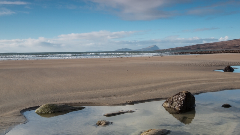 A do not swim notice is in place at Mulranny beach