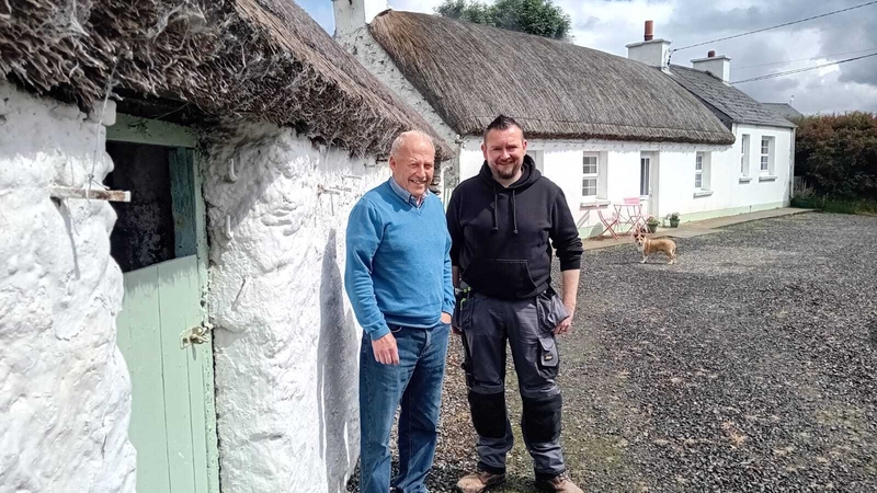 David McFerran (right) will work alongside master rope thatcher Brian Lafferty for the next six months