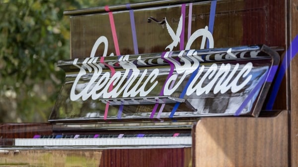 Piano on stage at Electric Picnic