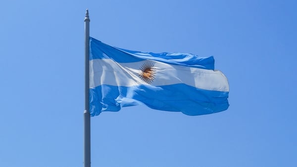 The Argentinian flag