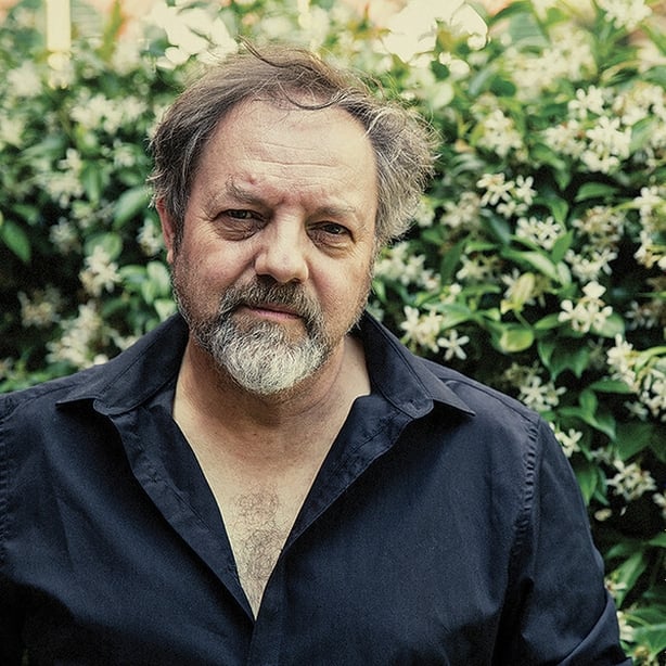 Portrait shot of UK singer Paul Roland