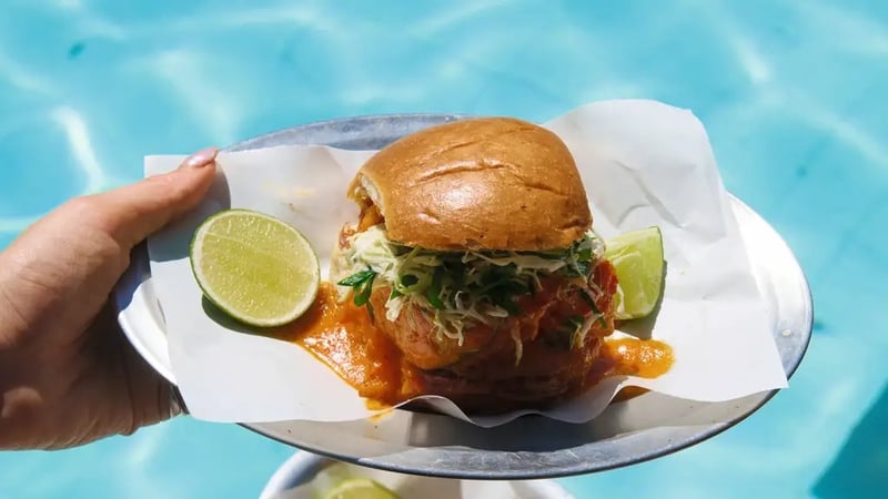 Moqueca fish burger (Pedro Pinho/PA)