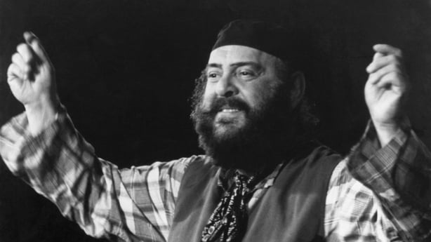 black and white pic of Zero Mostel in Fiddler on the Roof