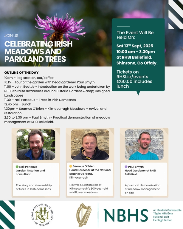 irish meadows and Parkland poster