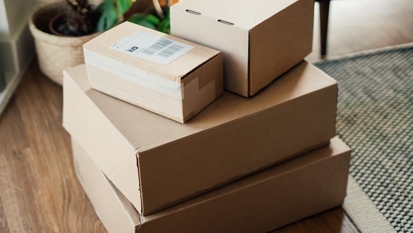 A number of parcels delivered to a house