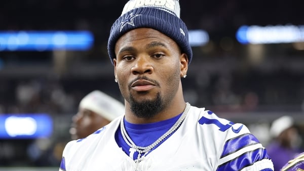 ARLINGTON, TEXAS - AUGUST 16: Micah Parsons #11 of the Dallas Cowboys stands on the field following an NFL Preseason 2025 game against the Baltimore Ravens at AT&T Stadium on August 16, 2025 in Arlington, Texas. (Photo by Stacy Revere/Getty Images)