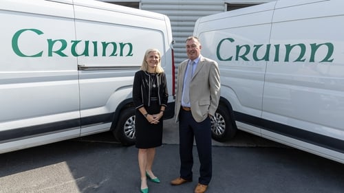 Laura Dillon, Partner at Waterland Ireland with Jack Nolan, CEO of Cruinn Diagnostics