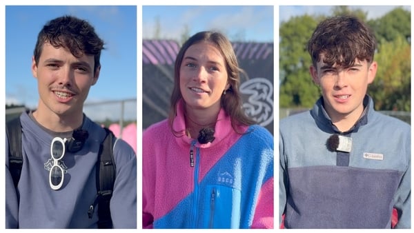 Composite image of three Electric Picnic 2025 festival goers