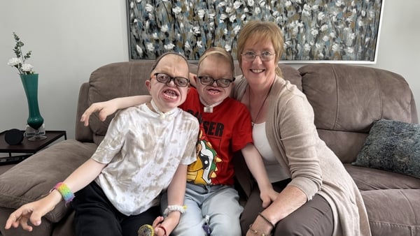 Finn and Shay Guihen with their mother Denise