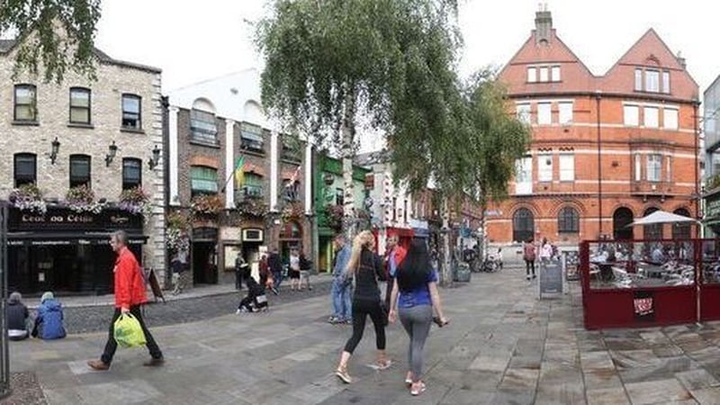 The assault happened in the Temple Bar Square area
