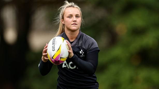 21 August 2025; Aoife Dalton during an Ireland Women's Rugby squad training session at Towcestrians Sports Club in Towcester, England. Photo by Harry Murphy/Sportsfile