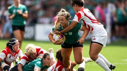 Aoife Dalton starts for Ireland in the centre this week against Spain