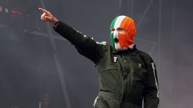 Fans react to Kneecap at Electric Picnic