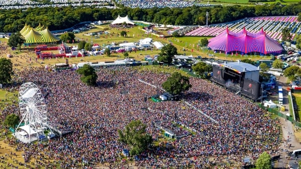Crowd shot at Kneecap as they played the main stage at Electric Picnic on Saturday afternoon